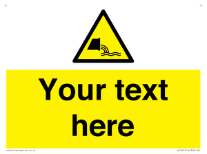 Custom Warning sewage effluent outfall